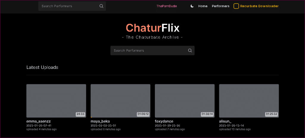 ChaturFlix belangrijkste