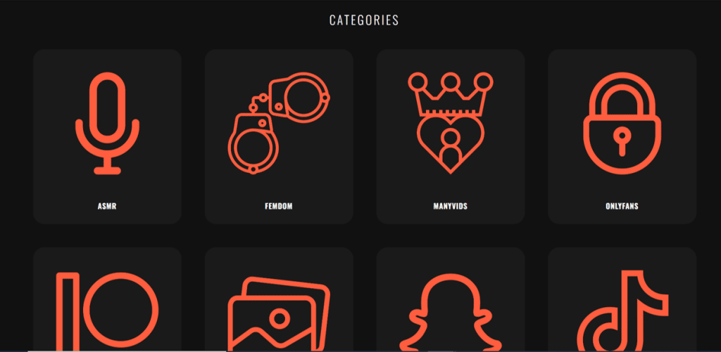 catégories internetchicks