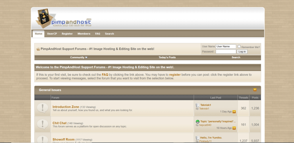 pimpandhost forum