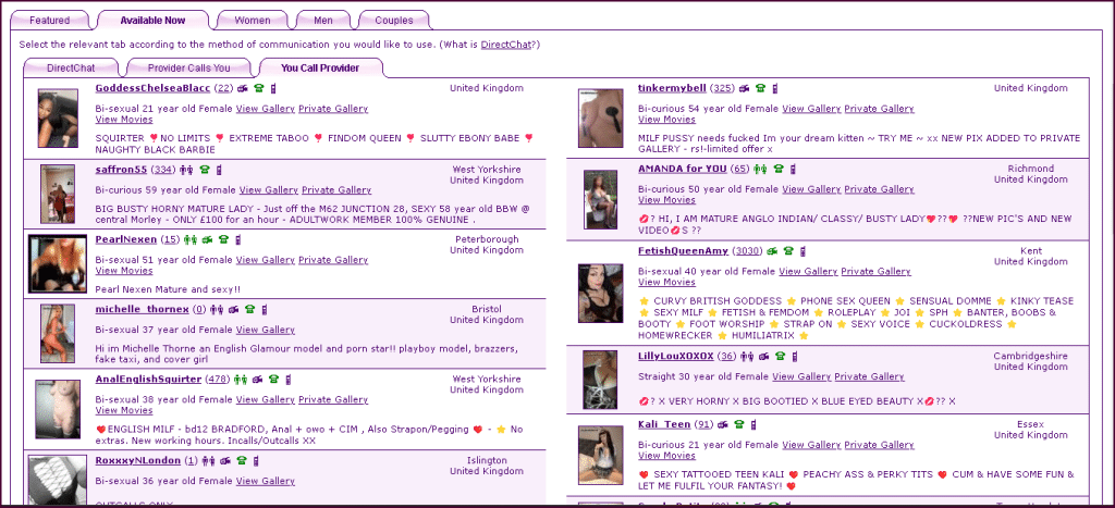 AdultWork Telefonsex, den du anrufst