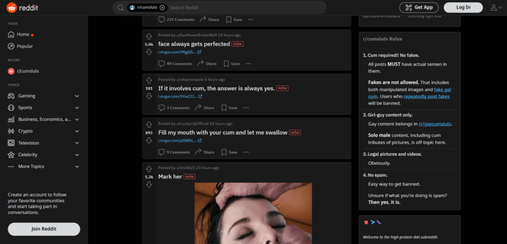 reddit cumsluts mode sombre