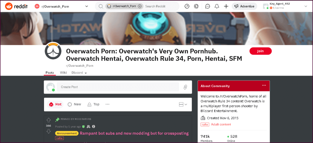 Principale del porno di Overwatch