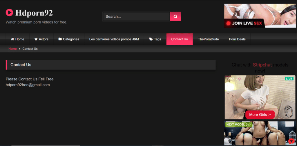 hdporn92 kontakter
