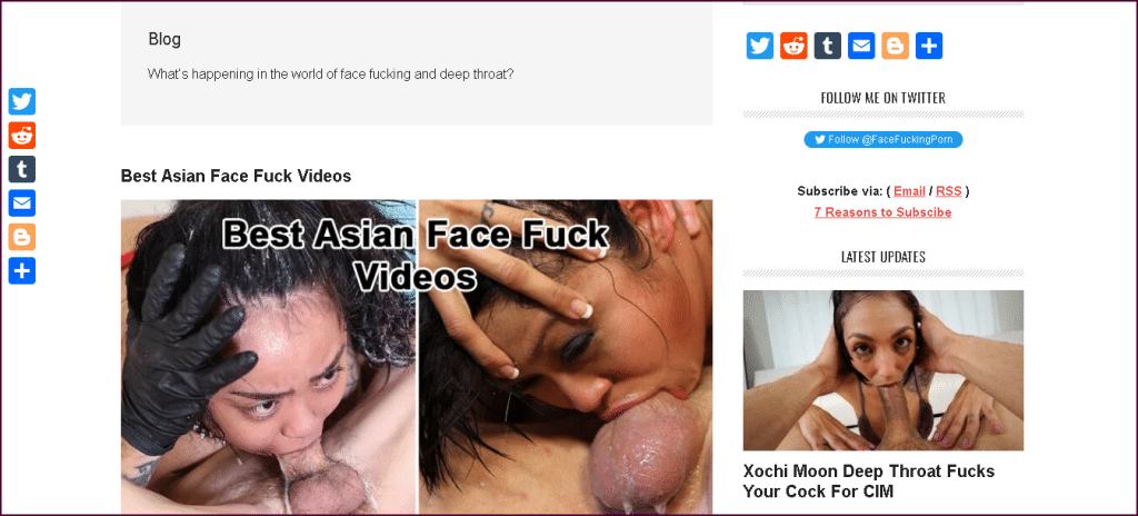 Baise de visage Blogs porno