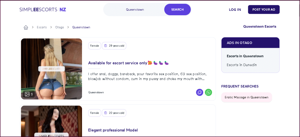 Egyszerű Escorts Queenstown