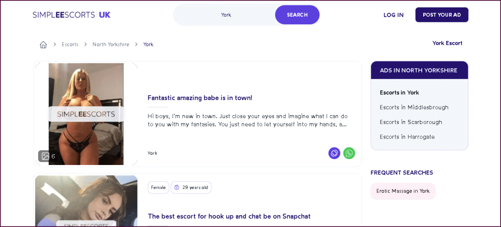Simple Escorts York