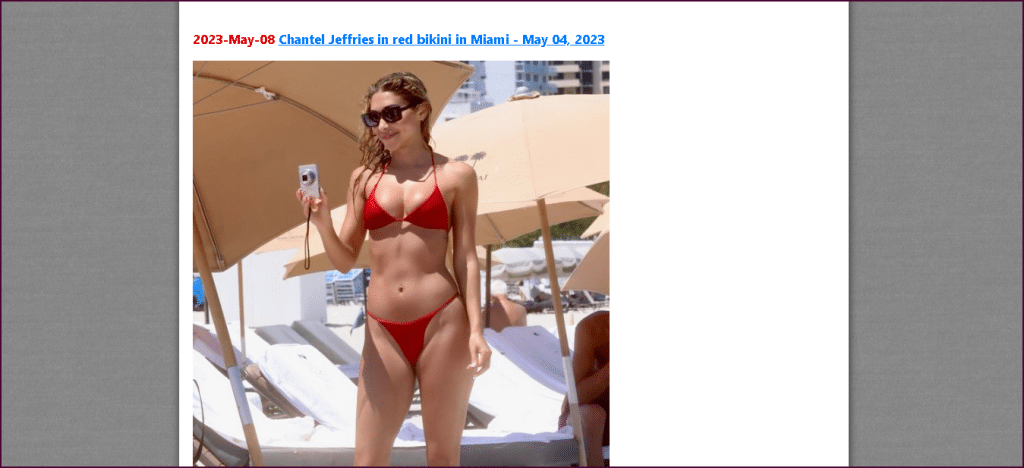 célébrités vidage bikini