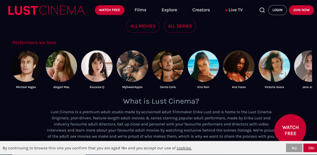 artistas de lustcinema