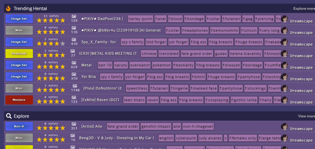 tendências da festa na web