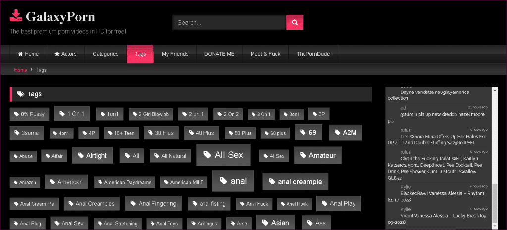 GalaxyPorn ve GalaxyPorn net Gibi En İyi 12 Ücretsiz Uzun Boylu  