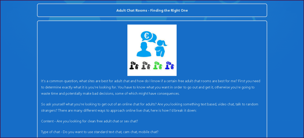 Online gratis chat voor volwassenen