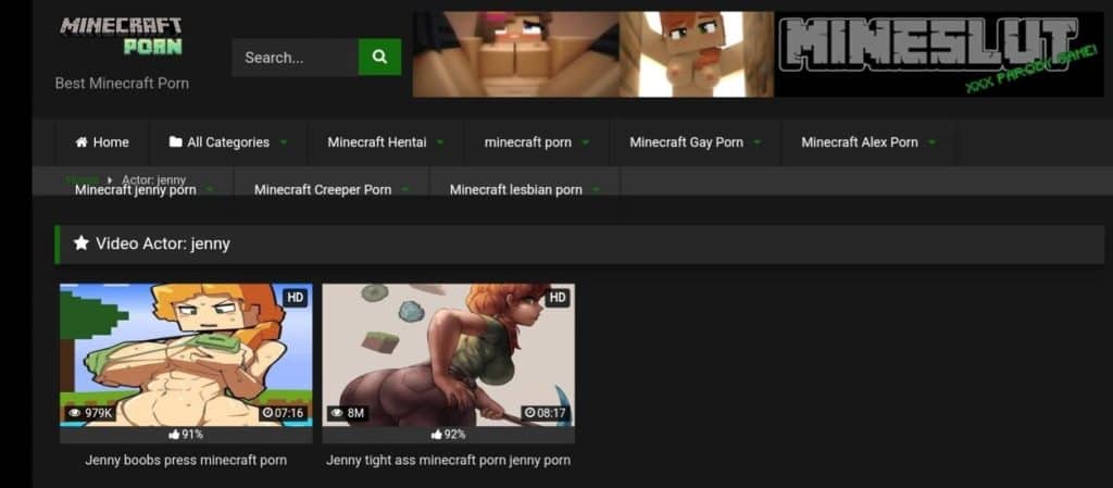 minecraft porno aktörleri