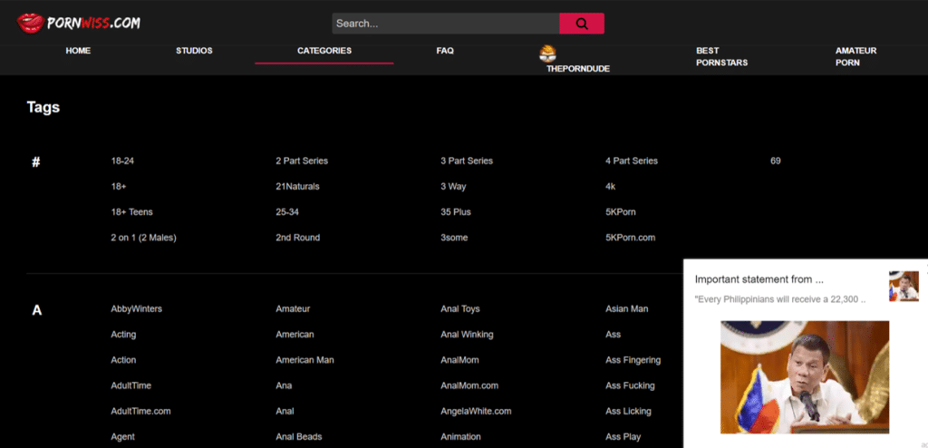 pornwiss tags