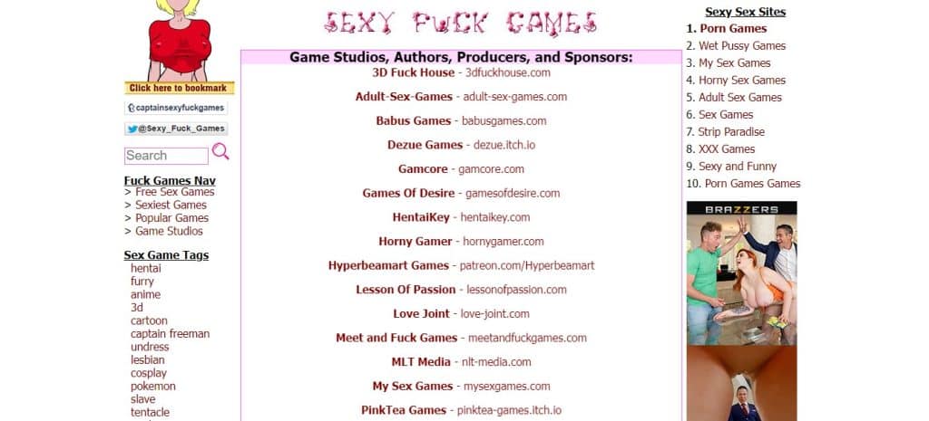 Estudios de juegos de Sexy Fuck Games