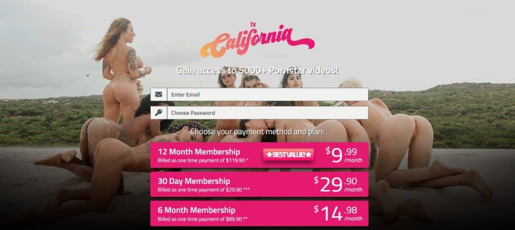 CaliforniaTV signup