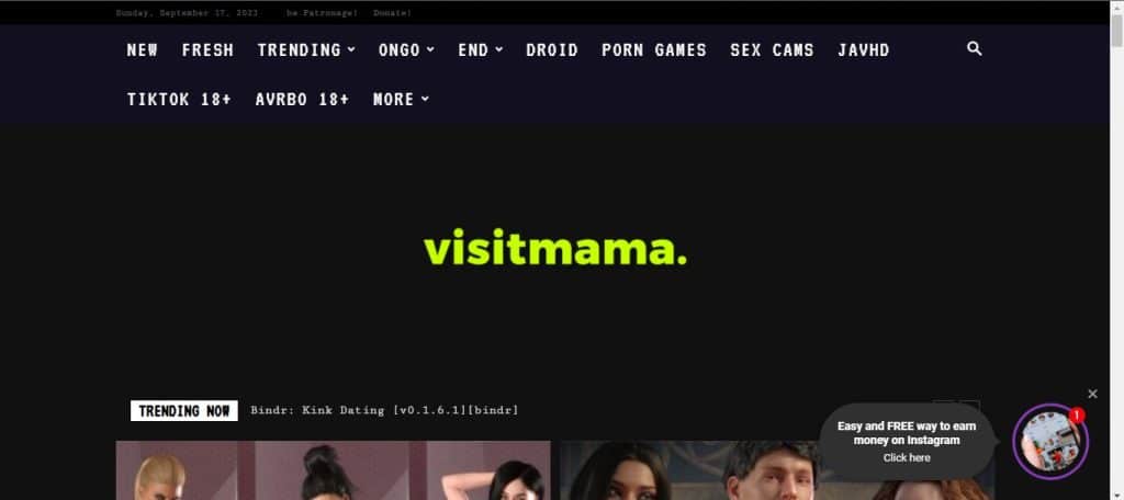 Visitmama home