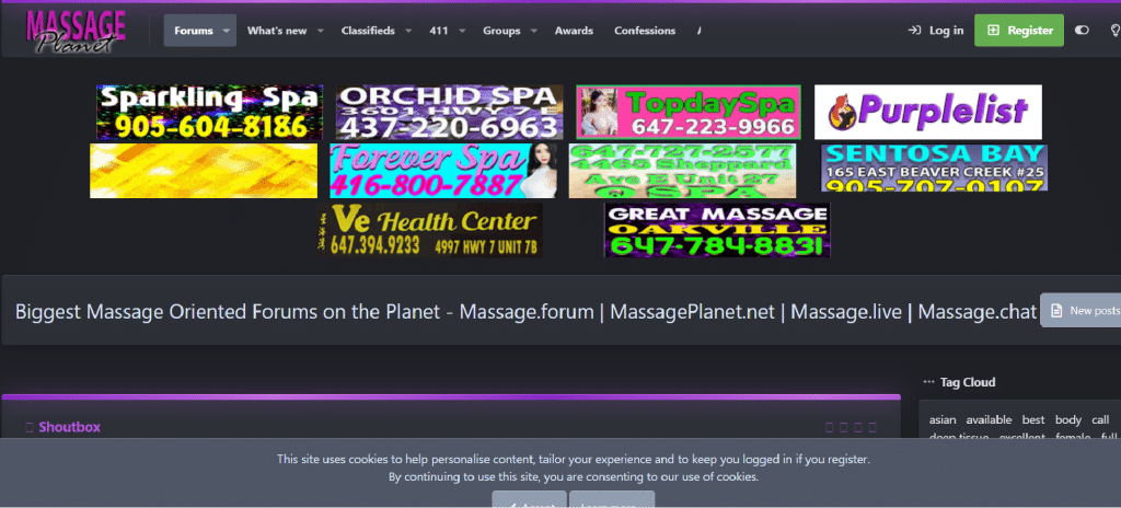 massageplanet hjem