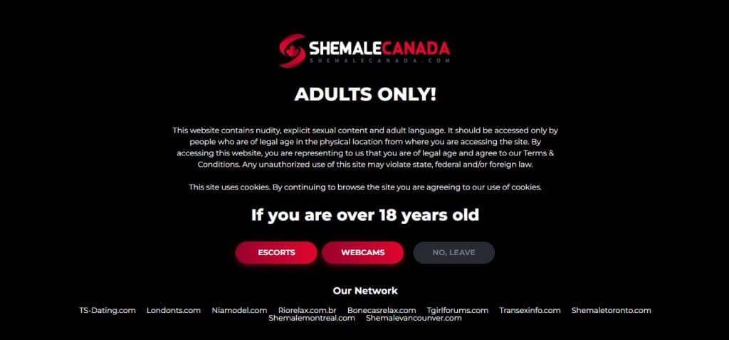 Shemale Canada tritt ein
