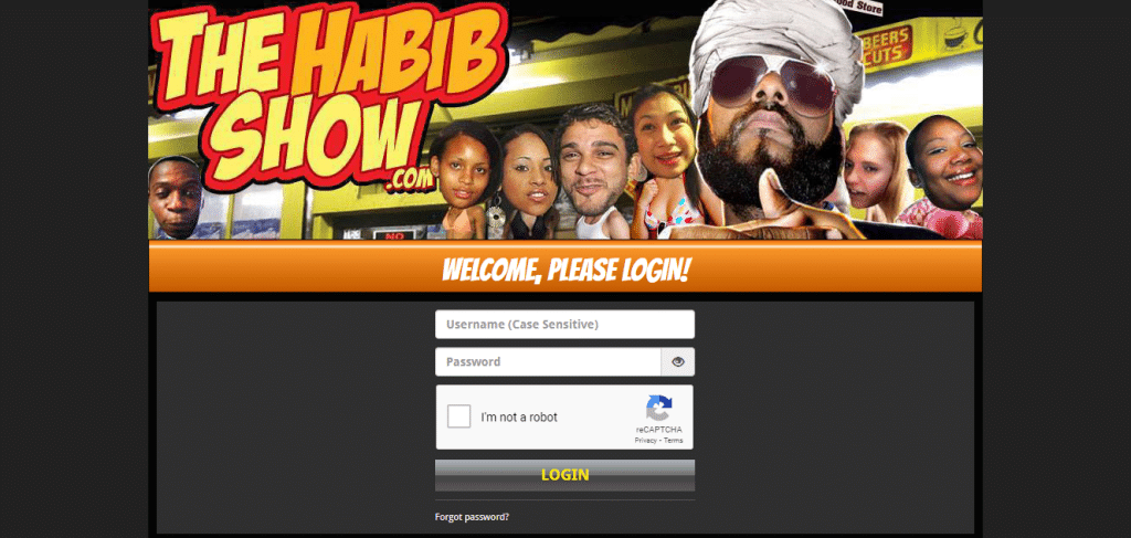 Inloggen bij de Habib Show