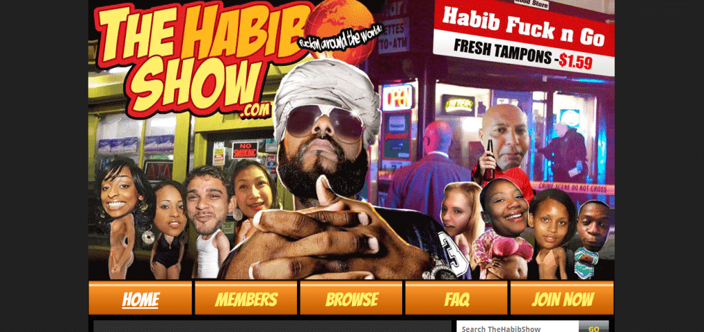 Hoofdpagina van de Habib Show