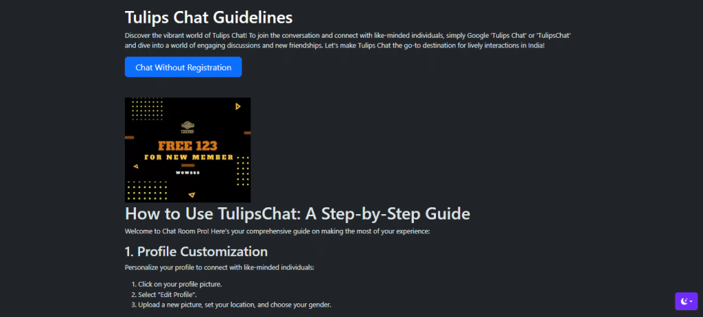 Tulips Chat guidelines