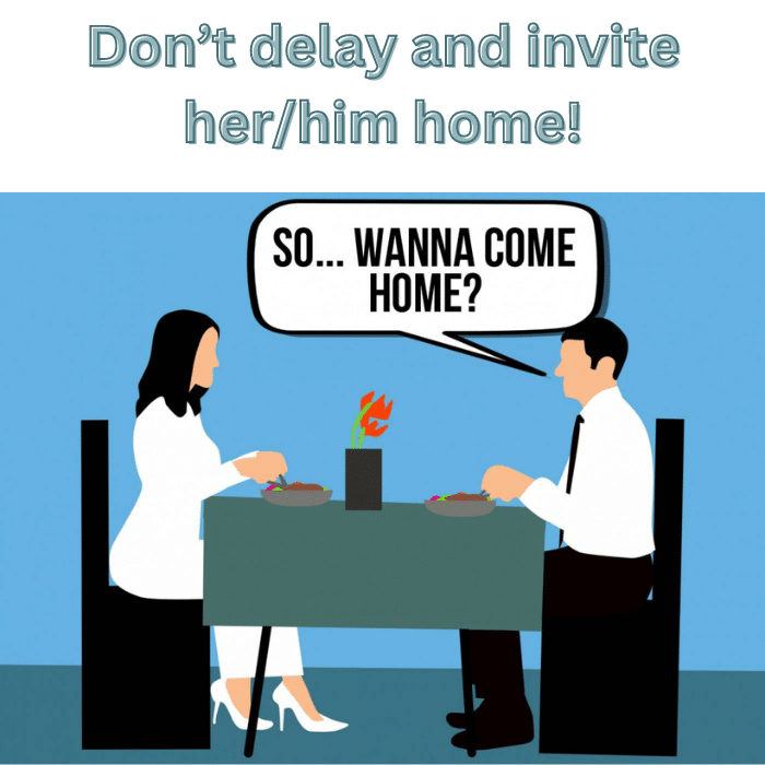 uitnodigen om bij u thuis te daten