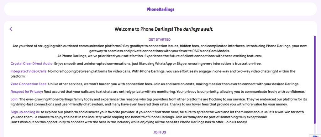 phonedarlings features