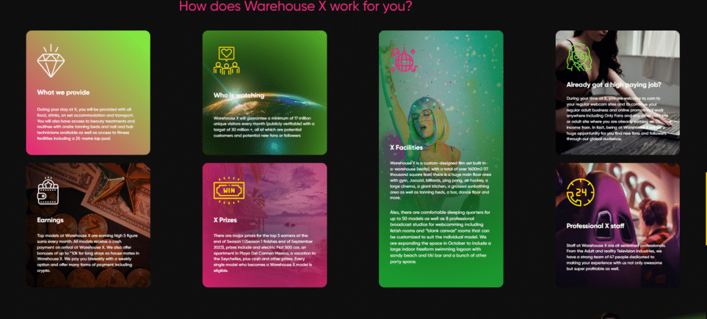 warehouseX features