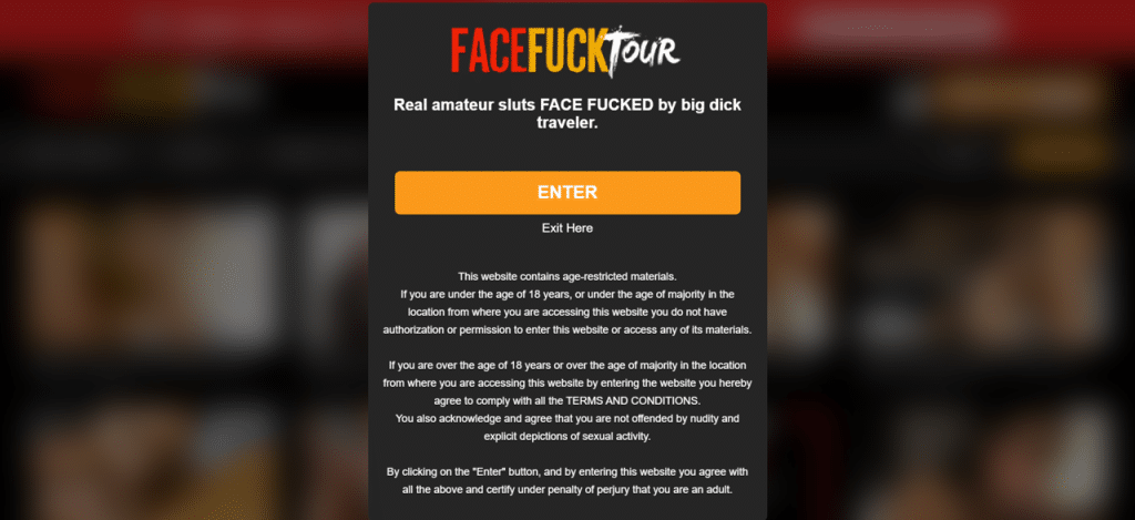 facefucktour binnenkomen