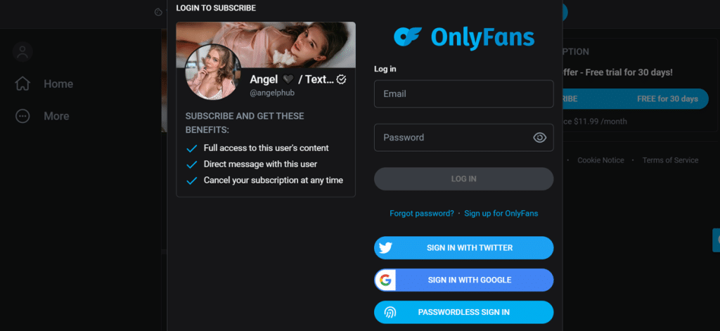 onlyfans angel subscribe
