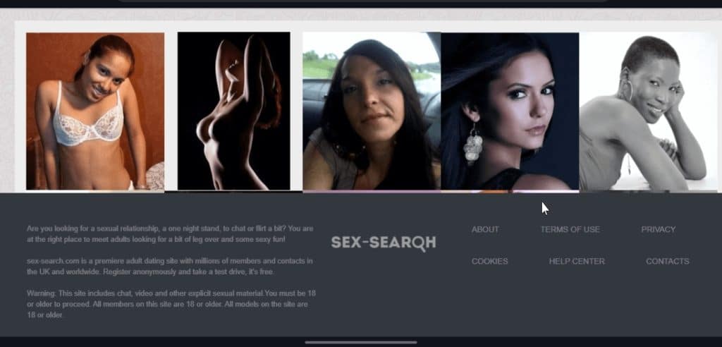SexSearch search