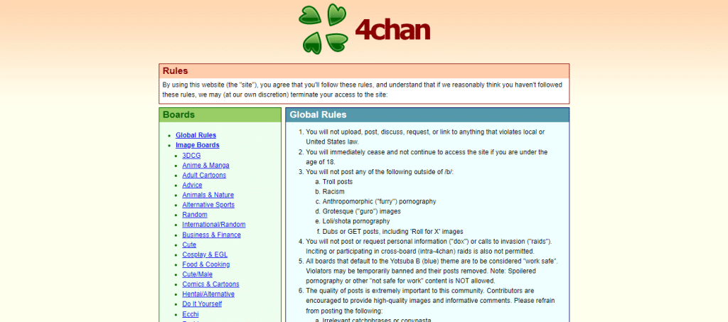 4chan rules