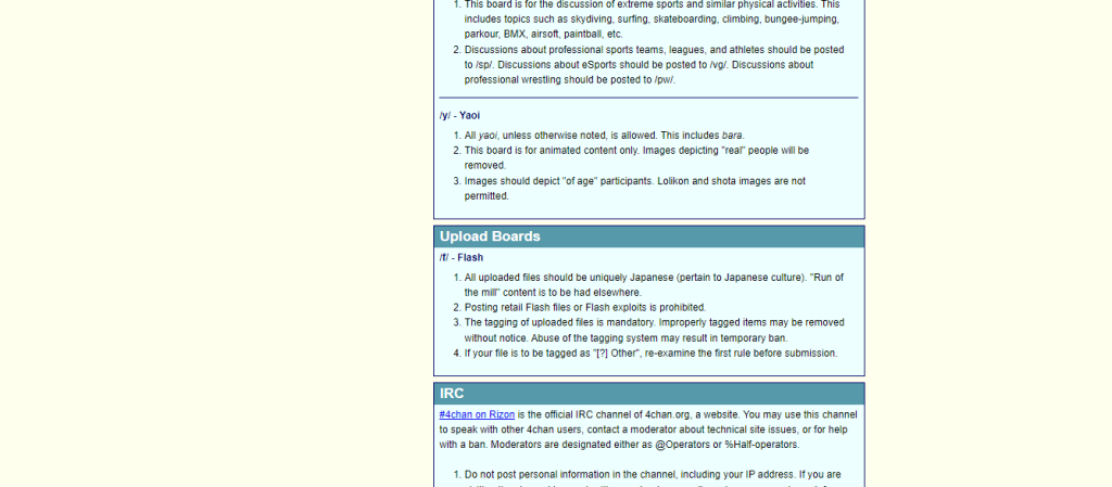 4chan upload rules