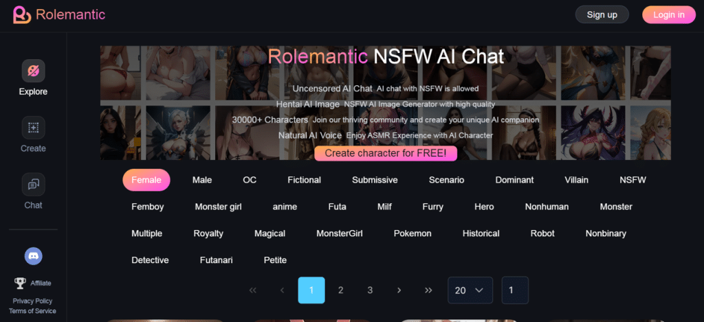 rolemantic ai home