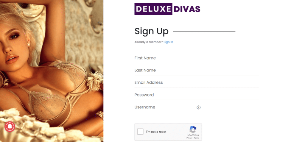 deluxedivas signup