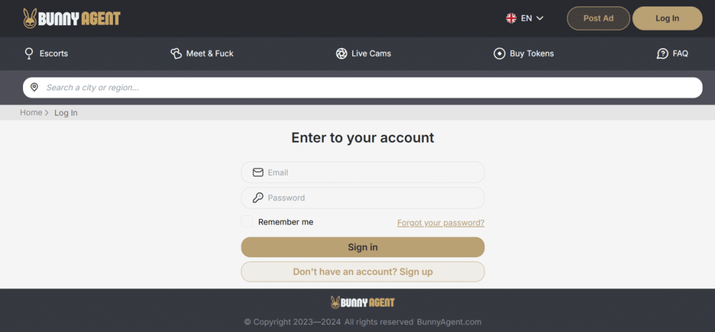 bunnyagent login