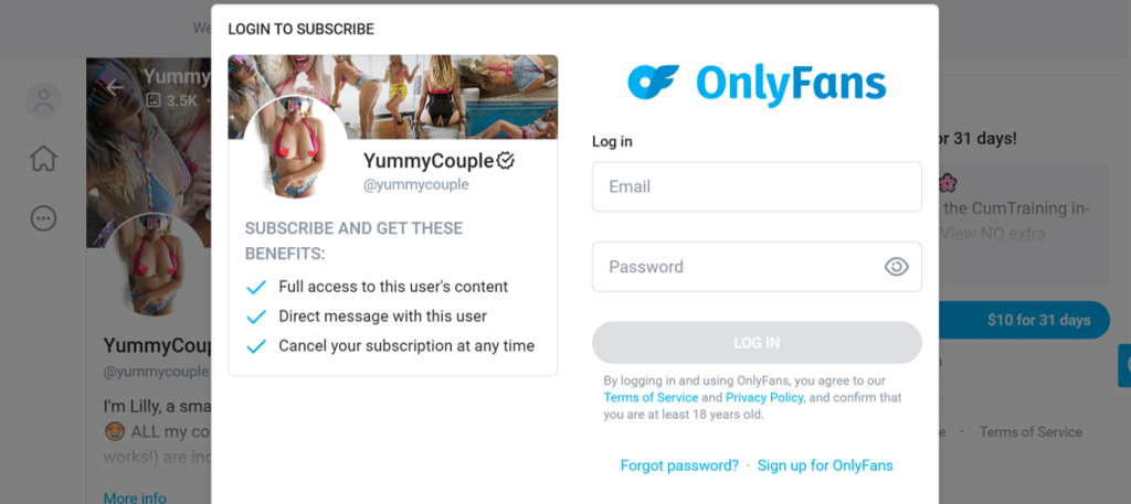 onlyfans yummy couple login