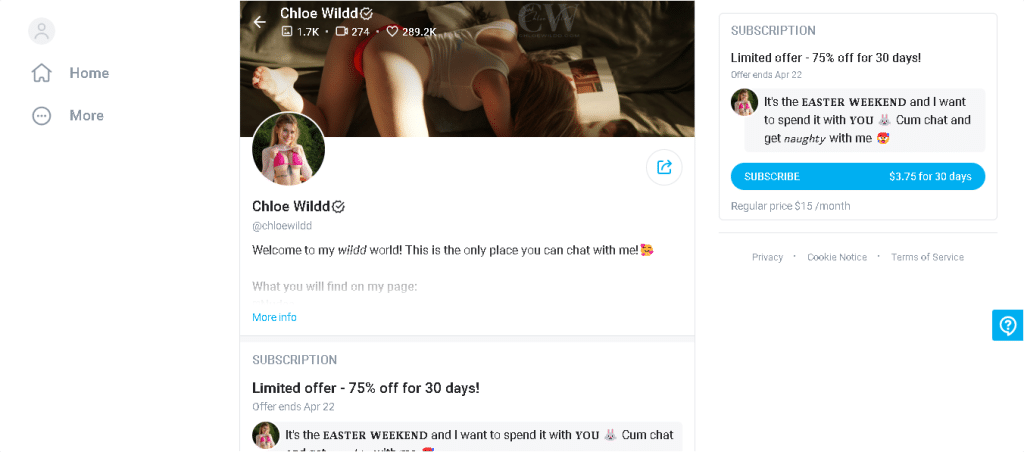Chloe Wildd main