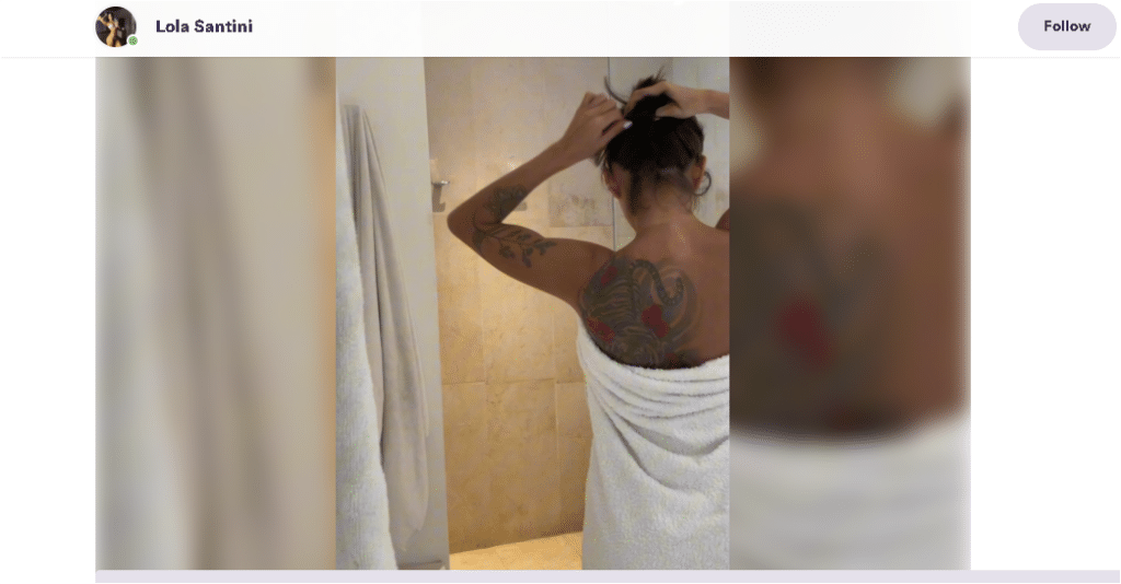 Lola Santini shower